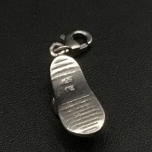 Sterling Silver Flip Flops Charm Hallmarked 925 CB ( Carlo Biagi) - Picture 3 of 3
